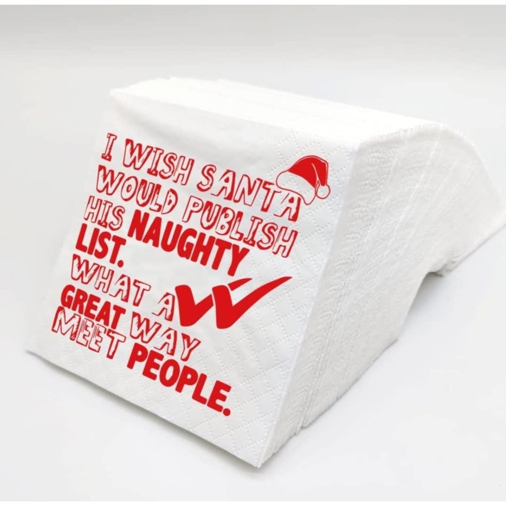 Novelty Christmas Cocktail Napkins 100PK
